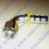 FRAGOLA AN FITTINGS 90* HOSE END PUSH TO LOCK,THEY ARE CLEAR (SILVER) IN COLOR.